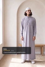 Avis client cinq étoiles sur le qamis saoudien Ammar gris