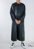 Qamis enfant Zaid noir, coupe droite