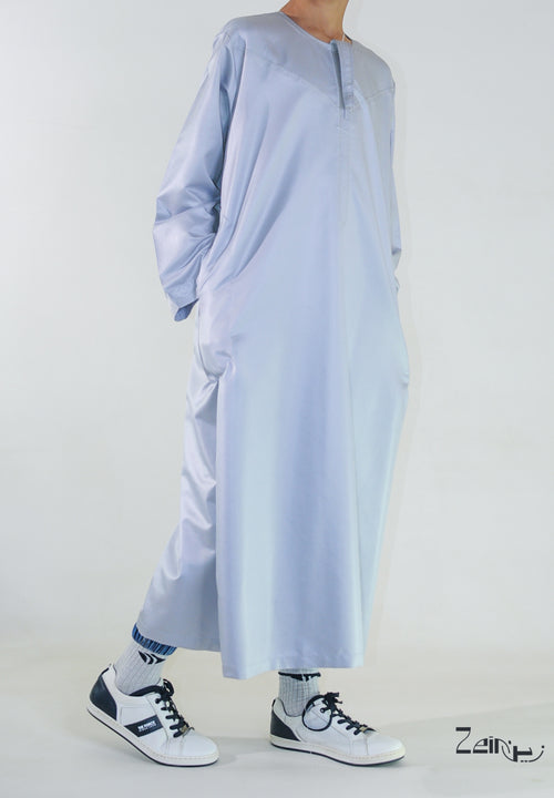 Qamis enfant beige Zaid, tombé fluide